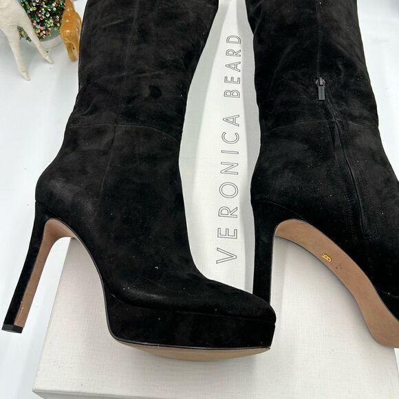 Women’s Veronica Beard, suede knee-high boots size 10 made in Brazil - Picture 2 of 8